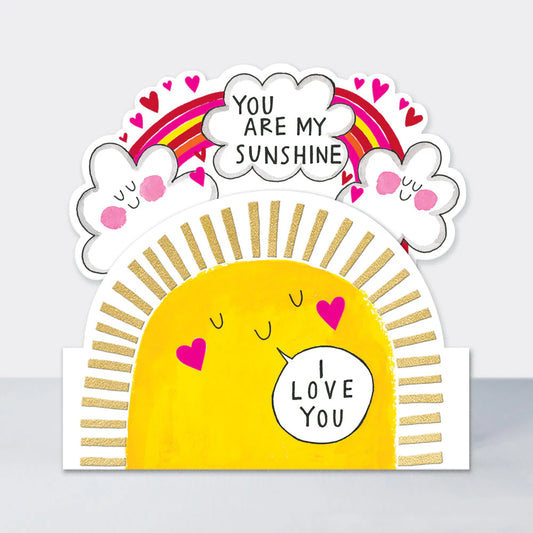 You Are My Sunshine Valentine's day card