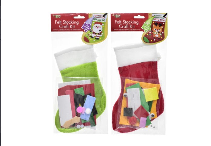 Christmas Felt Stocking Kit In Polybag