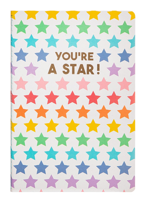 Rainbow Stars A5 Notebook