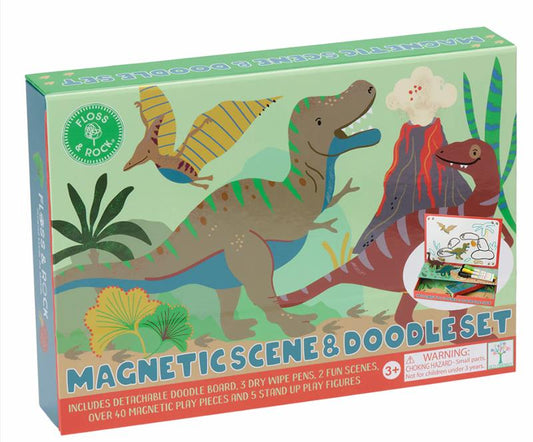 Magnetic Scene and Doodle Set - Dino