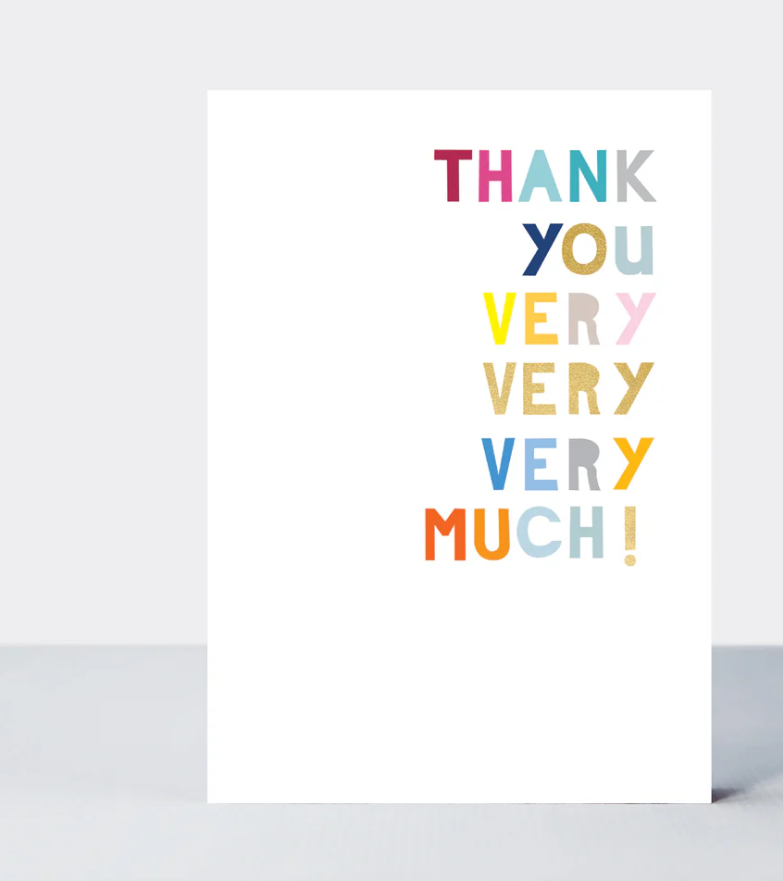 Thank you very very very much card