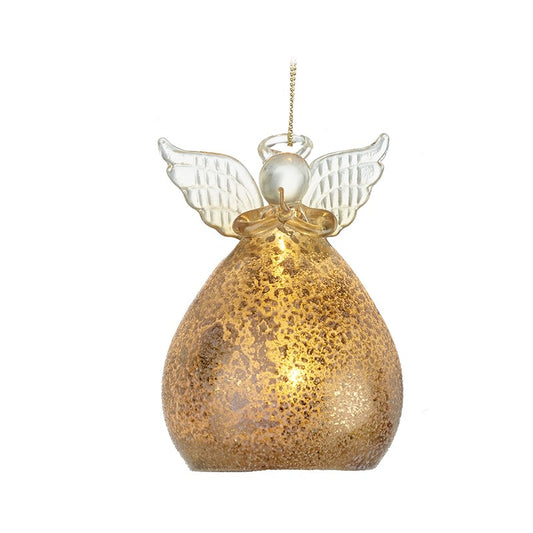 Vintage Gold Glitter Light Up Angel - BBQ267A SOLD OUT