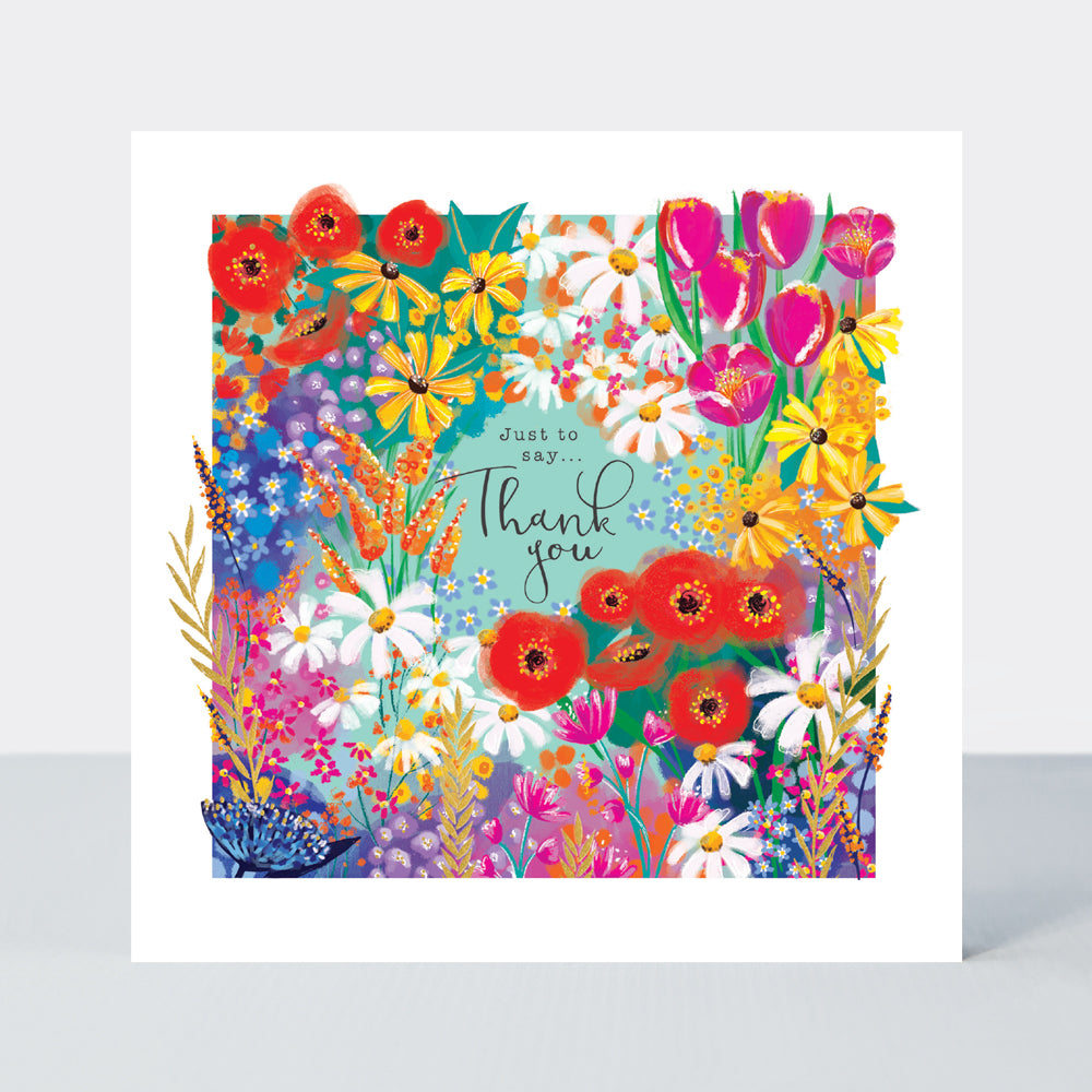 Just to Say Thank You Floral Card