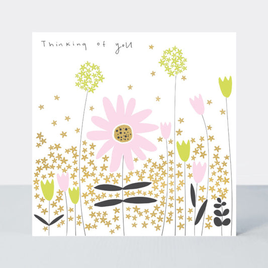 Thinking of You Floral Meadow Card