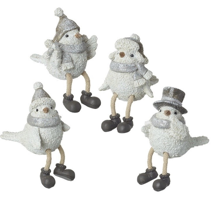 Grey Or White Birds In Hats