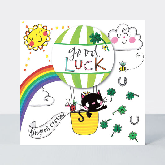 Good Luck Black Cat Card