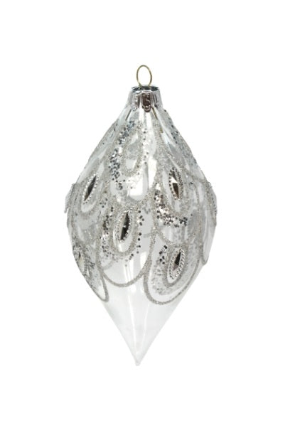 Tear Drop Glass Bauble